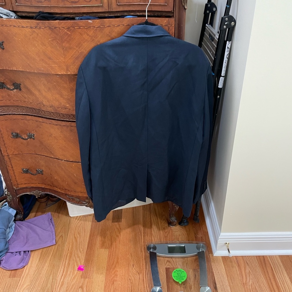 John Varvatos Dark Blue Trench Coat